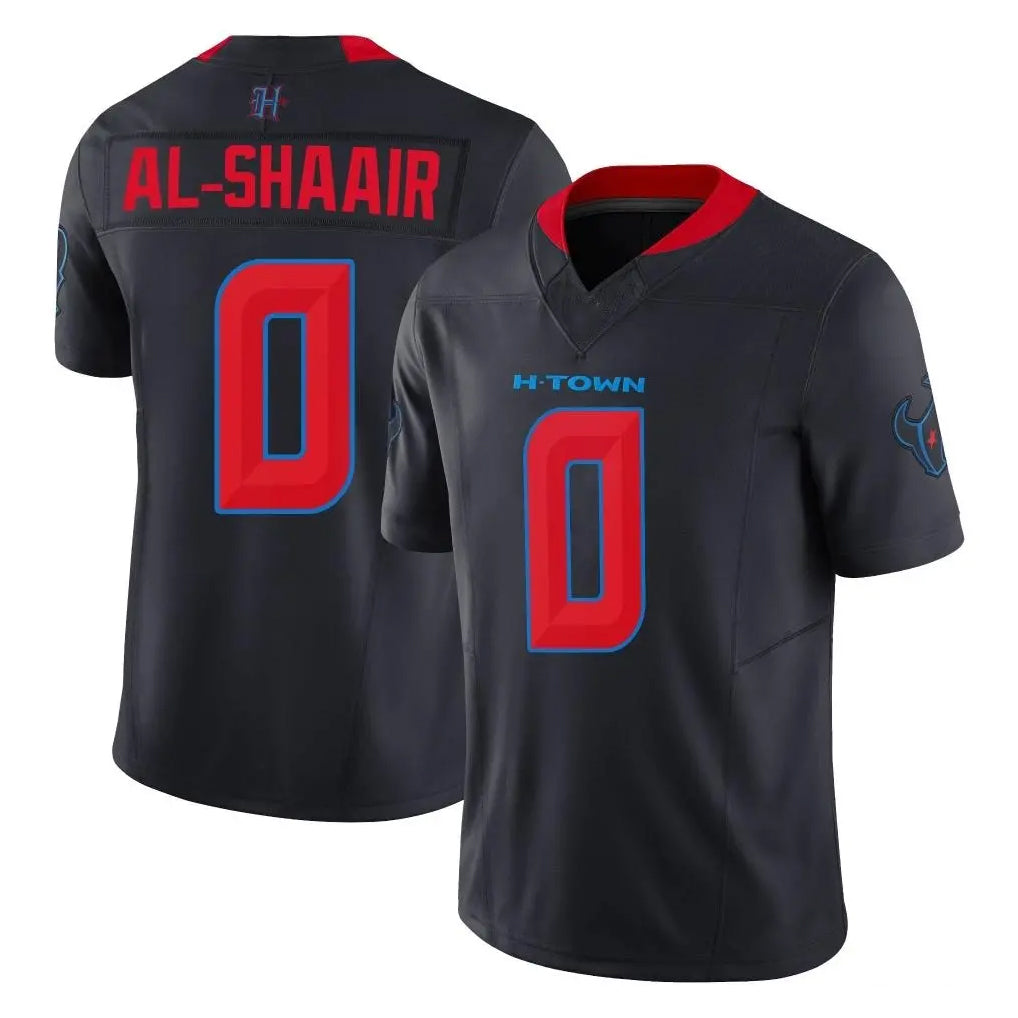Elroe H.Texans #0 Azeez Al-Shaair Player Navy Limited 2nd Alternate Vapor F.U.S.E. Home Game Stitched Jerseys