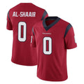 Elroe H.Texans #0 Azeez Al-Shaair Player Red Limited Vapor Untouchable Home Game Stitched Jerseys