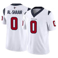 Elroe H.Texans #0 Azeez Al-Shaair Player White Limited Vapor F.U.S.E. Home Game Stitched Jerseys