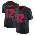 Elroe H.Texans #12 Nico Collins Player Navy Limited 2nd Alternate Vapor F.U.S.E. Home Game Stitched Jerseys