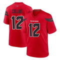 Elroe H.Texans #12 Nico Collins Player Red Alternate Home Game Stitched Jerseys