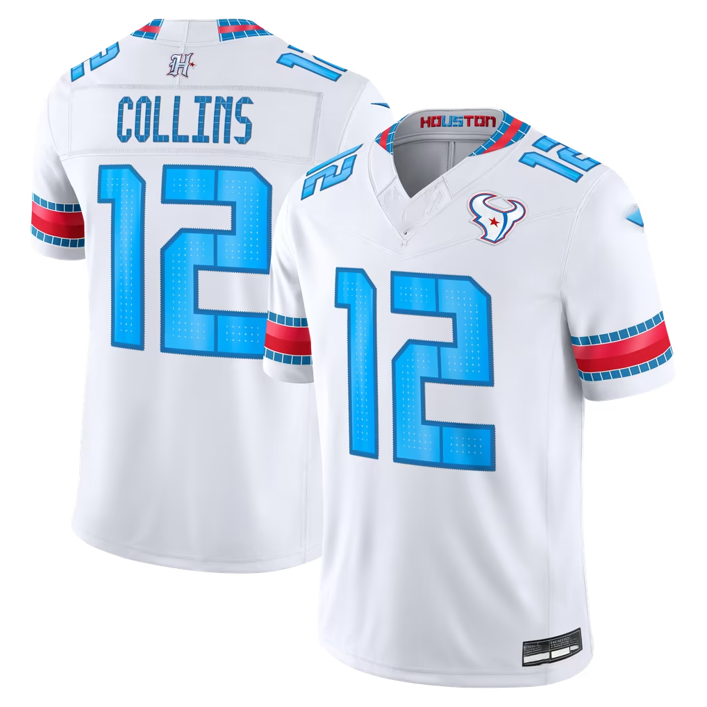 Elroe H.Texans #12 Nico Collins White 2026 Rivalries Collection Limited Stitched Jerseys