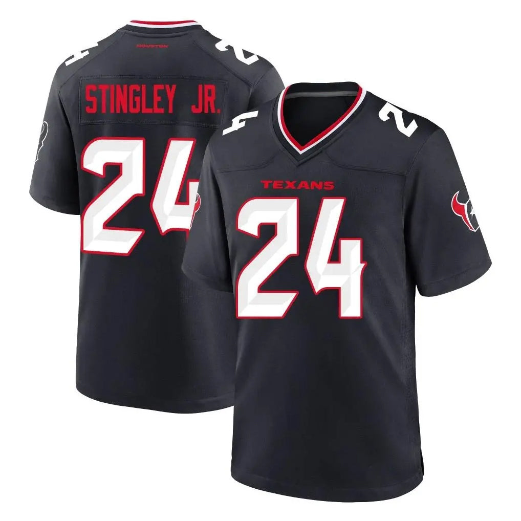Elroe H.Texans #24 Derek Stingley Jr. Player Navy Team Home Game Stitched Jerseys