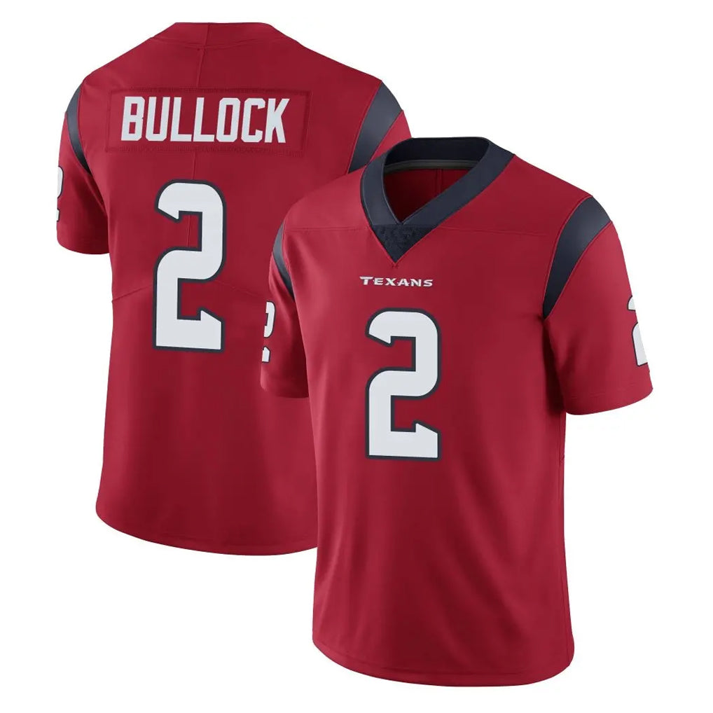 Elroe H.Texans #2 Calen Bullock Player Red Limited Vapor Untouchable Home Game Stitched Jerseys