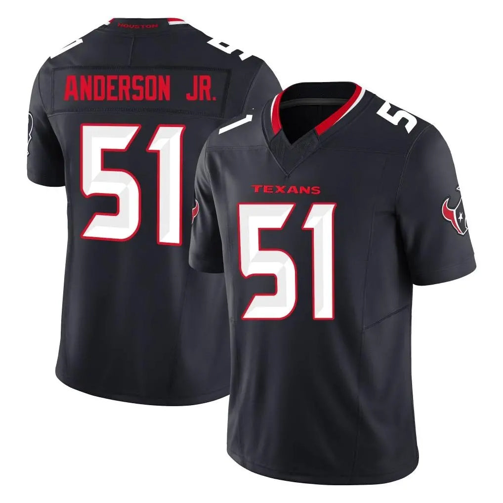 Elroe H.Texans #51 Will Anderson Jr. Player Navy Limited Alternate Vapor F.U.S.E. Home Game Stitched Jerseys