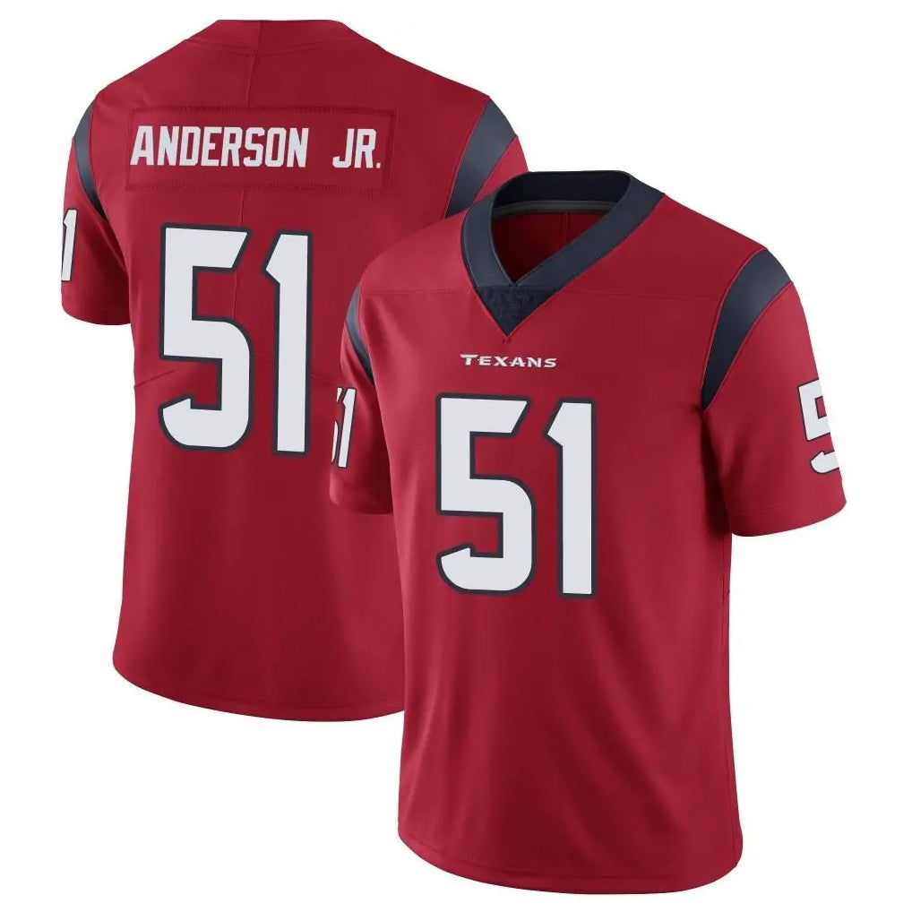 Elroe H.Texans #51 Will Anderson Jr. Player Red Limited Vapor Untouchable Home Game Stitched Jerseys
