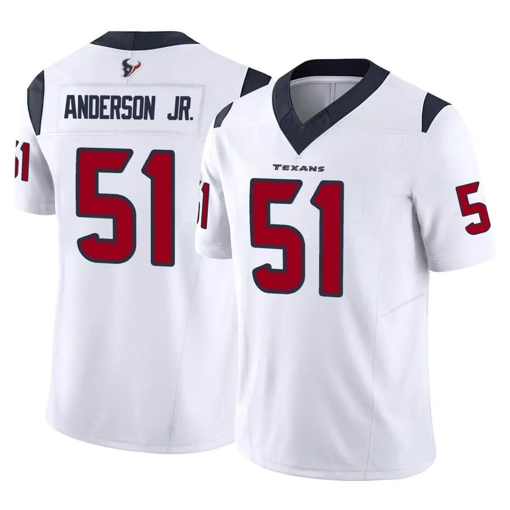 Elroe H.Texans #51 Will Anderson Jr. Player White Limited Vapor F.U.S.E. Home Game Stitched Jerseys