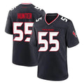 Elroe H.Texans #55 Danielle Hunter Player Navy Team Home Game Stitched Jerseys