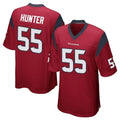 Elroe H.Texans #55 Danielle Hunter Player Red Home Game Stitched Jerseys