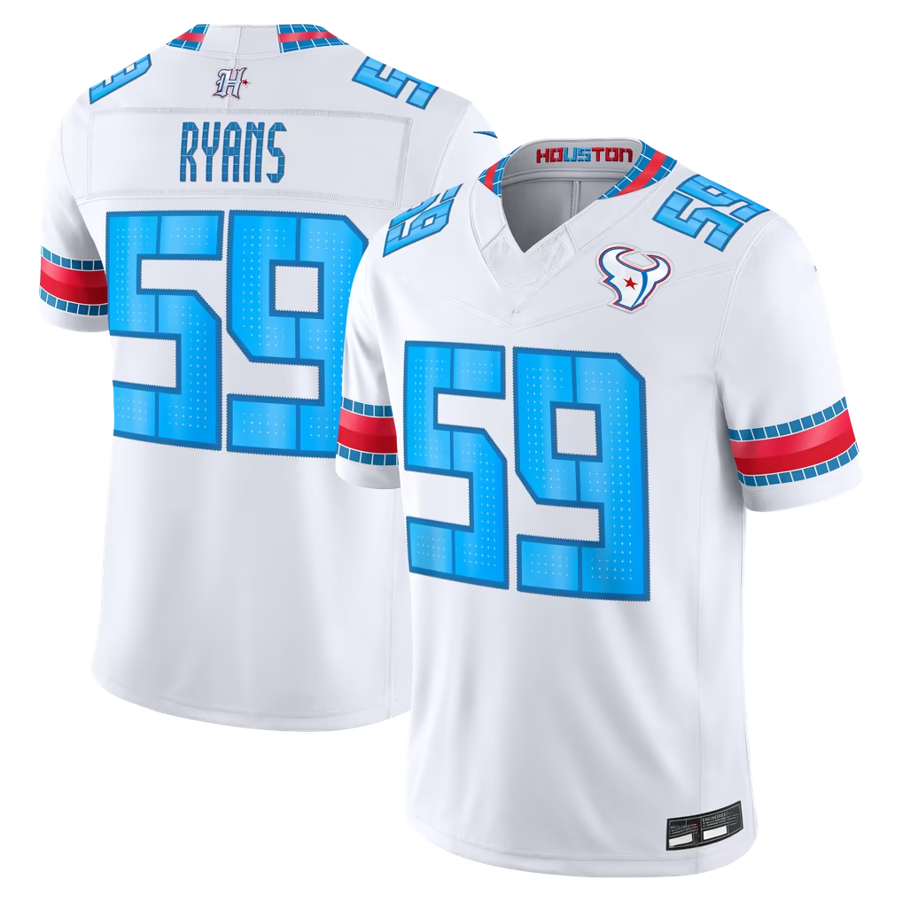 Elroe H.Texans #59 DeMeco Ryans White 2026 Rivalries Collection Limited Stitched Jerseys