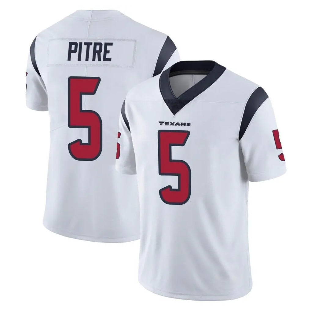Elroe H.Texans #5 Jalen Pitre Player White Limited Vapor Untouchable Home Game Stitched Jerseys