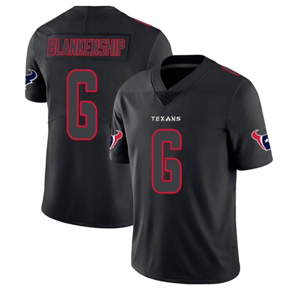Elroe H.Texans #6 Reed Blankenship Player Black Impact Limited Game Stitched Jerseys