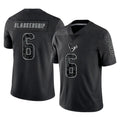 Elroe H.Texans #6 Reed Blankenship Player Black Reflective Limited Game Stitched Jerseys
