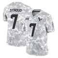 Elroe H.Texans #7 CJ Stroud Player Arctic Camo Salute To Service Limited Game Stitched Jerseys