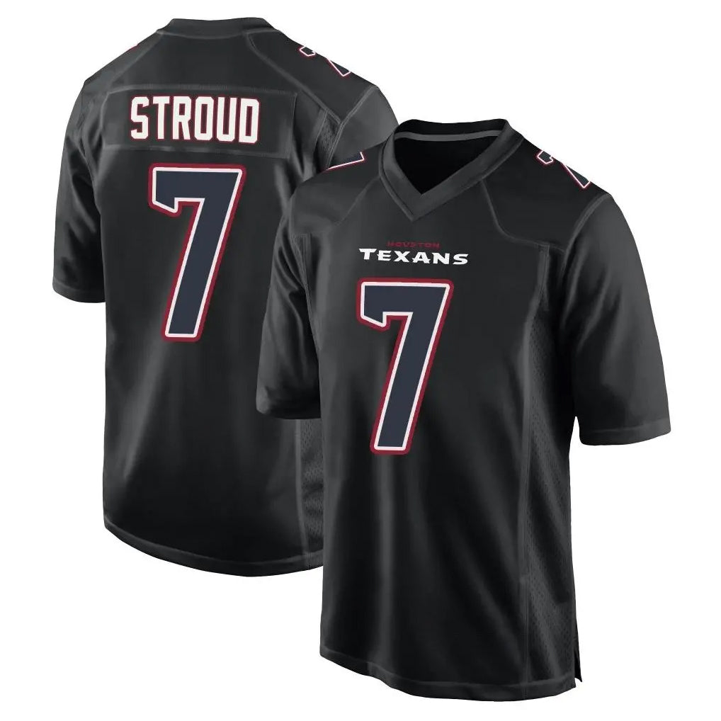 Elroe H.Texans #7 CJ Stroud Player Black Fashion Home Game Stitched Jerseys