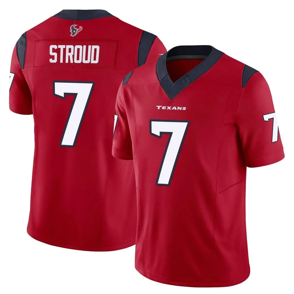 Elroe H.Texans #7 CJ Stroud Player Red Limited Vapor F.U.S.E. Home Game Stitched Jerseys