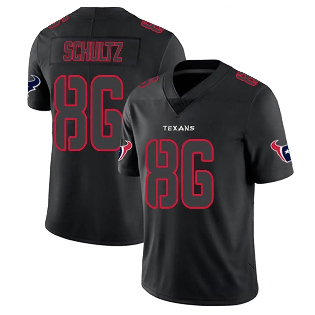 Elroe H.Texans #86 Dalton Schultz Player Black Impact Limited Game Stitched Jerseys