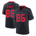 Elroe H.Texans #86 Dalton Schultz Player Navy 2nd Alternate Home Game Stitched Jerseys