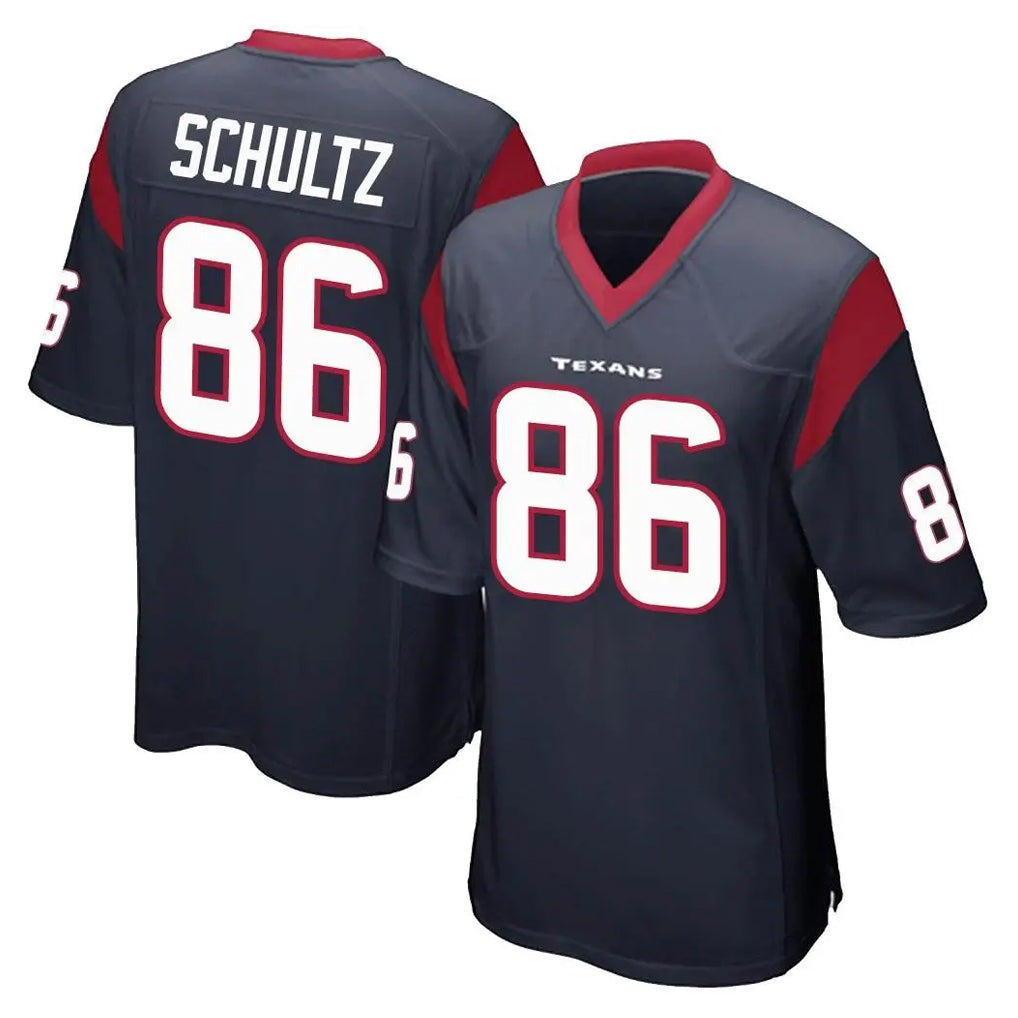 Elroe H.Texans #86 Dalton Schultz Player Navy Home Game Stitched Jerseys