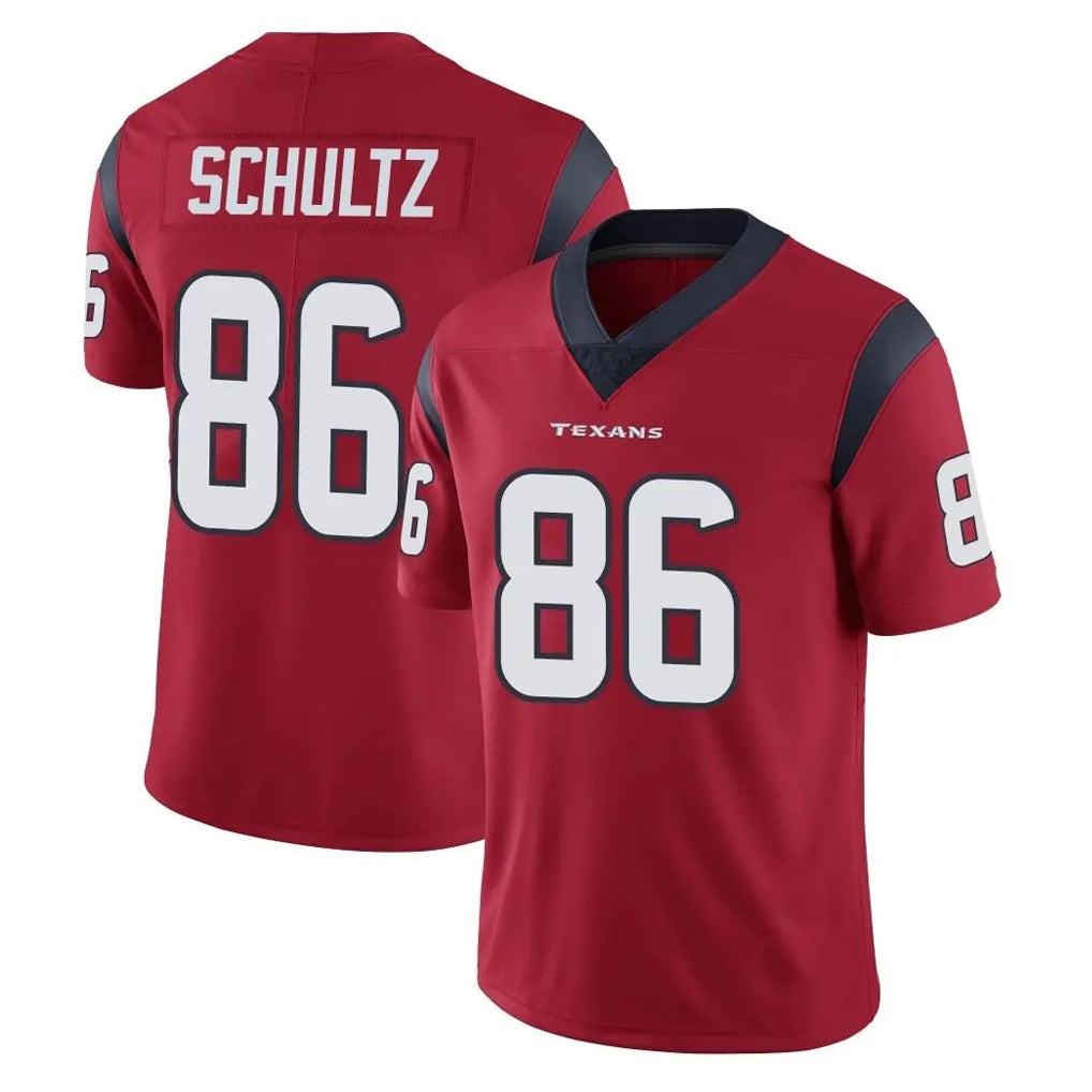 Elroe H.Texans #86 Dalton Schultz Player Red Limited Vapor Untouchable Home Game Stitched Jerseys