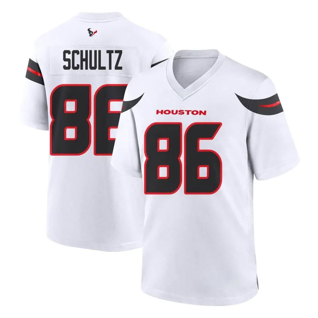 Elroe H.Texans #86 Dalton Schultz Player White Home Game Stitched Jerseys