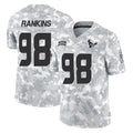 Elroe H.Texans #98 Sheldon Rankins Player Arctic Camo Salute To Service Limited Game Stitched Jerseys
