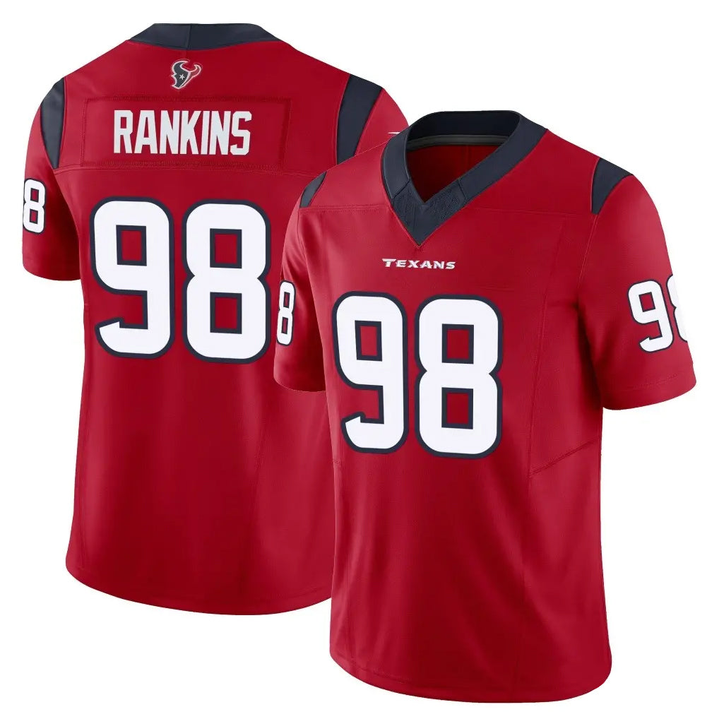 Elroe H.Texans #98 Sheldon Rankins Player Red Limited Vapor F.U.S.E. Home Game Stitched Jerseys