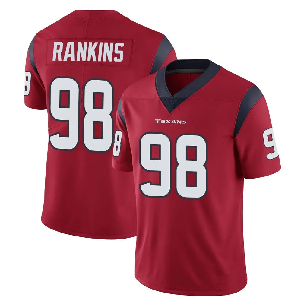 Elroe H.Texans #98 Sheldon Rankins Player Red Limited Vapor Untouchable Home Game Stitched Jerseys