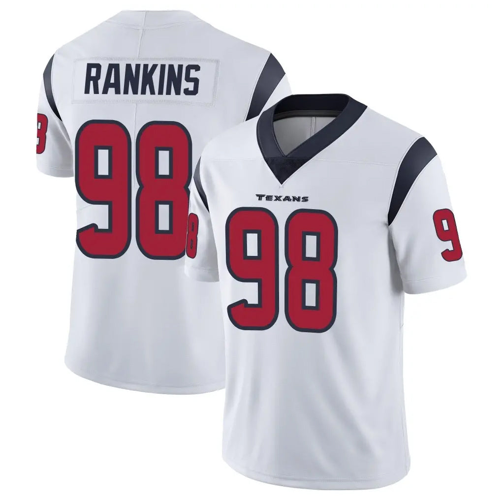 Elroe H.Texans #98 Sheldon Rankins Player White Limited Vapor Untouchable Home Game Stitched Jerseys