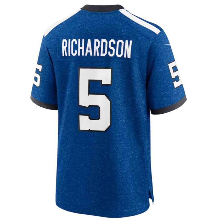 Elroe IN.Colts #5 Anthony Richardson Royal Indiana Nights Alternate Game Jersey American Stitched Jersey