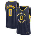 Elroe I.Pacers #0 Tyrese Haliburton  Navy Fast Break Replica Jerseys - Icon Edition