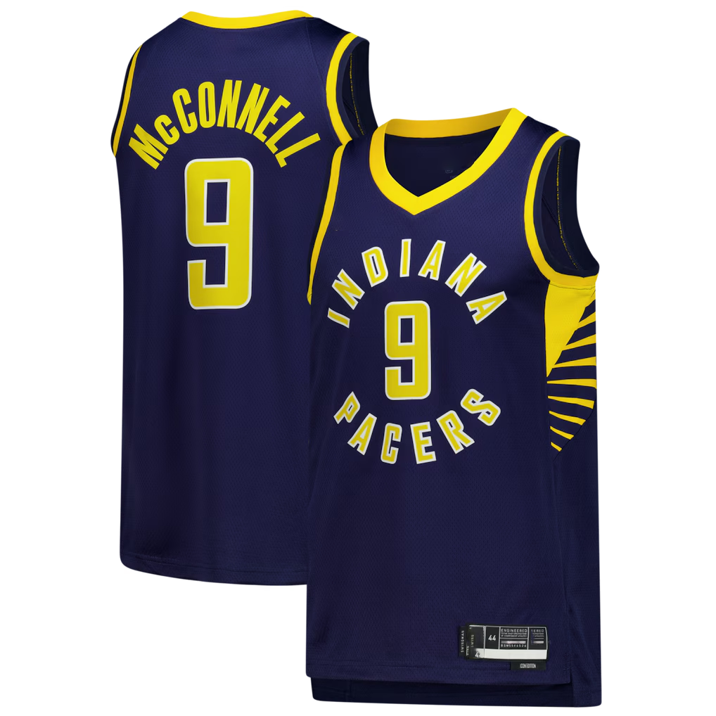 Elroe I.Pacers #9 T.J. McConnell Navy Swingman Jerseys - Icon Edition