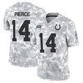 Elroe IN.Colts #14 Alec Pierce Player Arctic Camo Salute to Service Limited Stitched Jerseys