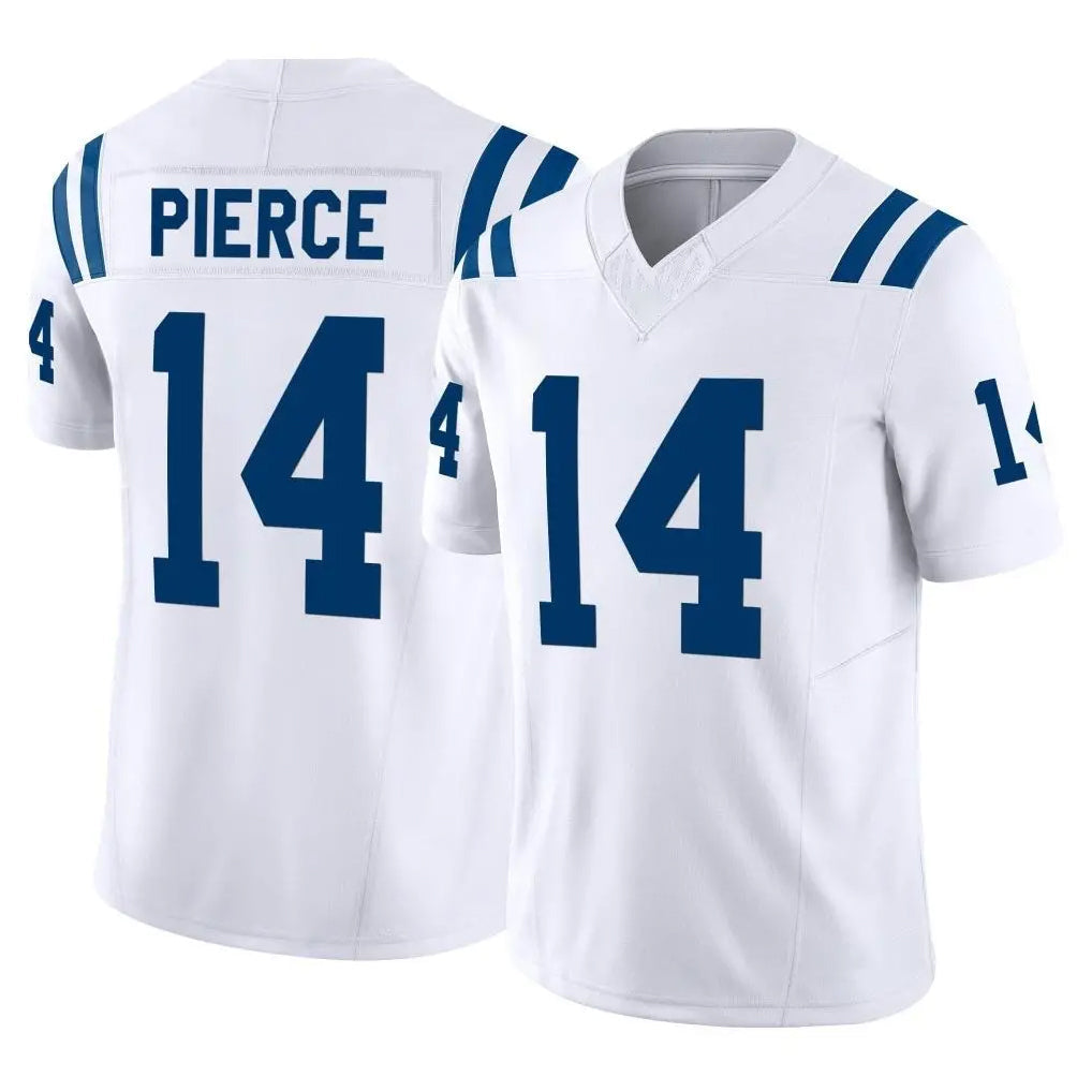 Elroe IN.Colts #14 Alec Pierce Player White Limited Vapor F.U.S.E. Home Game Stitched Jerseys