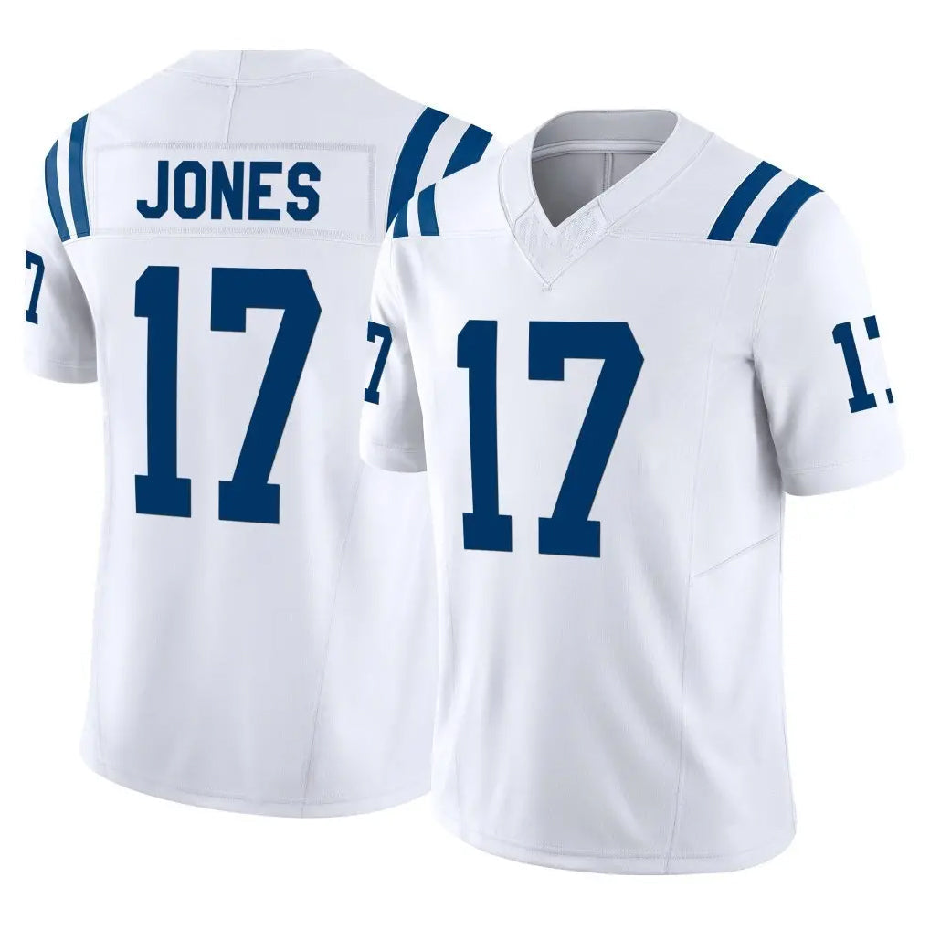 Elroe IN.Colts #17 Daniel Jones Player White Limited Vapor F.U.S.E. Home Game Stitched Jerseys