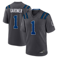 Elroe IN.Colts #1 Sauce Gardner Anthracite 2026 Rivalries Collection Game Stitched Jerseys