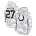 Elroe IN.Colts #27 Justin Walley Player Arctic Camo Salute to Service Hoodies Limited Game Stitched Jerseys