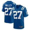 Elroe IN.Colts #27 Justin Walley Player Royal Home Game Stitched Jerseys