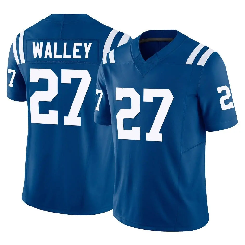 Elroe IN.Colts #27 Justin Walley Player Royal Limited Vapor F.U.S.E. Home Game Stitched Jerseys