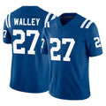 Elroe IN.Colts #27 Justin Walley Player Royal Limited Vapor F.U.S.E. Home Game Stitched Jerseys