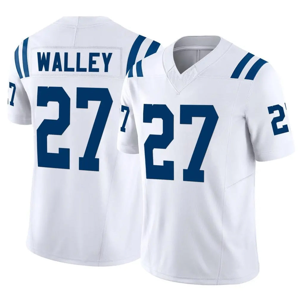 Elroe IN.Colts #27 Justin Walley Player White Limited Vapor F.U.S.E. Home Game Stitched Jerseys