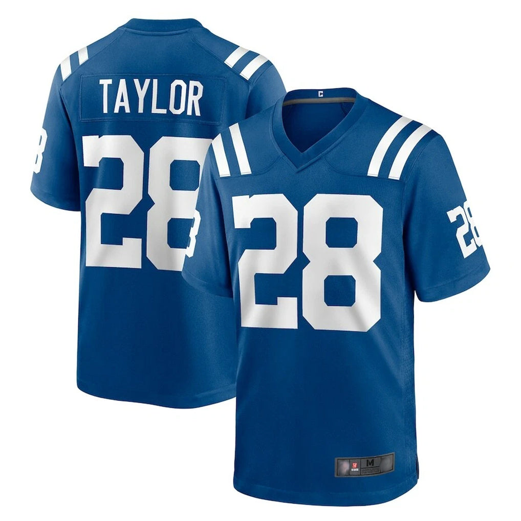 Elroe IN.Colts #28 Jonathan Taylor Player Royal Home Game Stitched Jerseys