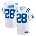 Elroe IN.Colts #28 Jonathan Taylor Player White Home Game Stitched Jerseys