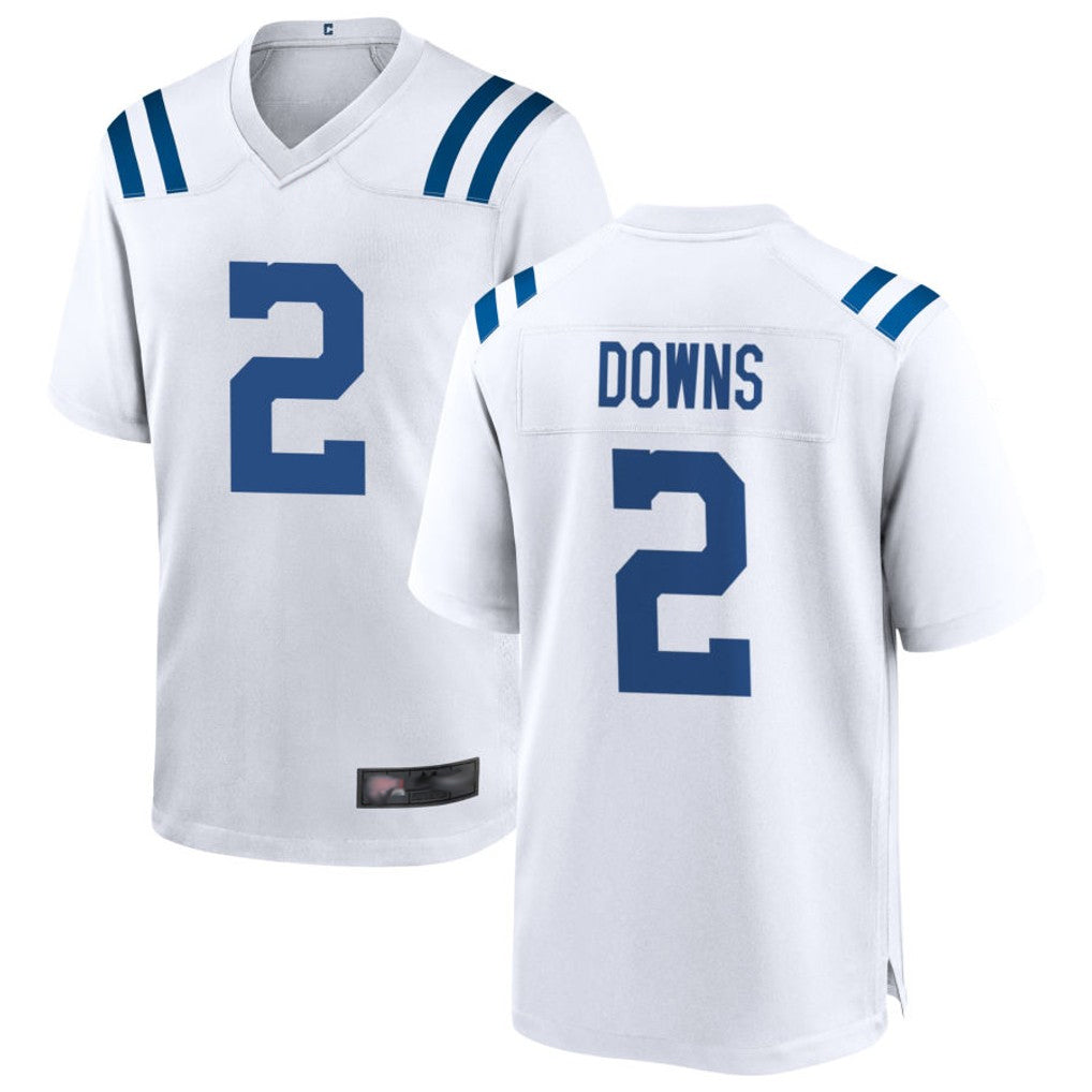 Elroe IN.Colts #2 Josh Downs Player White Home Game Stitched Jerseys