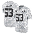 Elroe IN.Colts #53 CJ Allen Player Arctic Camo Salute To Service Limited Game Stitched Jerseys