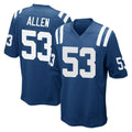 Elroe IN.Colts #53 CJ Allen Player Royal Home Game Stitched Jerseys