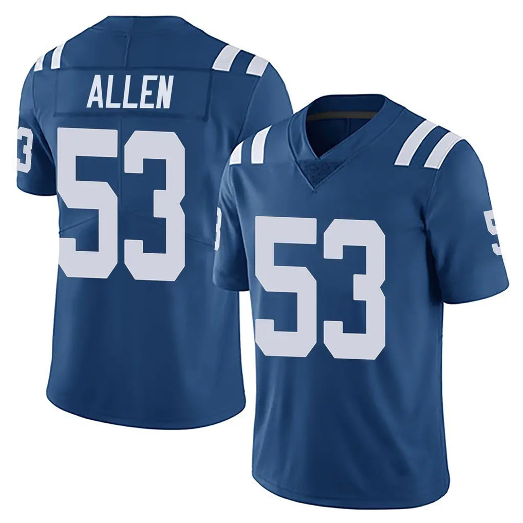 Elroe IN.Colts #53 CJ Allen Player Royal Limited Vapor Untouchable Home Game Stitched Jerseys