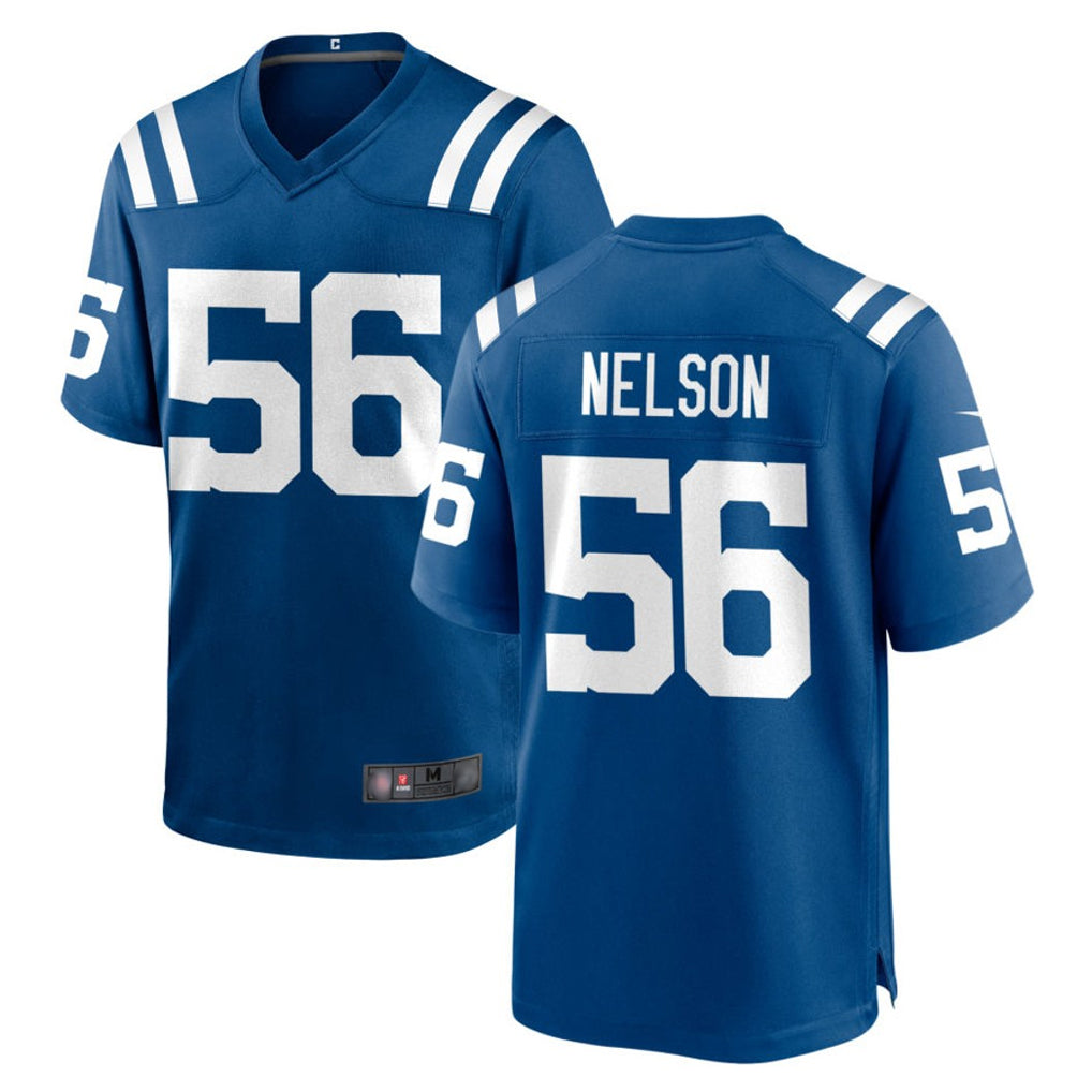Elroe IN.Colts #56 Quenton Nelson Player Royal Home Game Stitched Jerseys