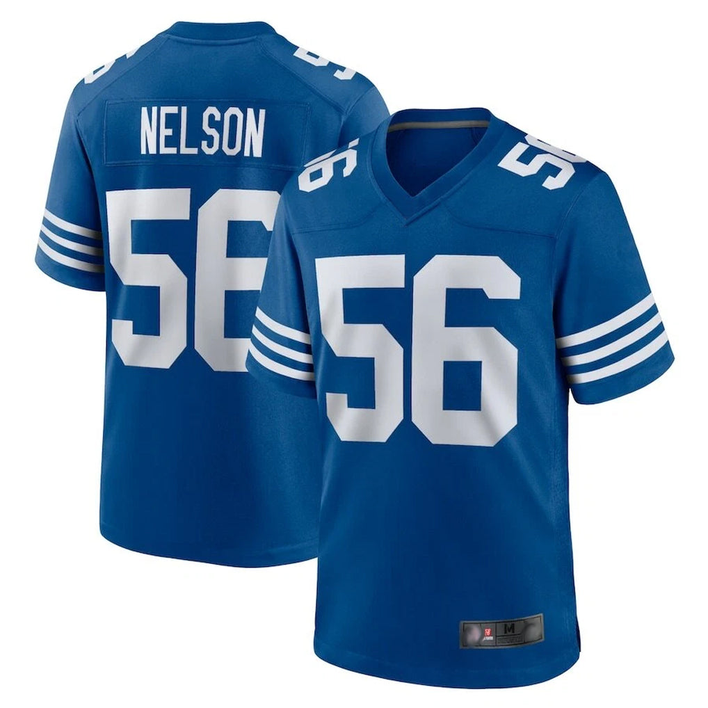 Elroe IN.Colts #56 Quenton Nelson Player Royal Limited Home Game Stitched Jerseys