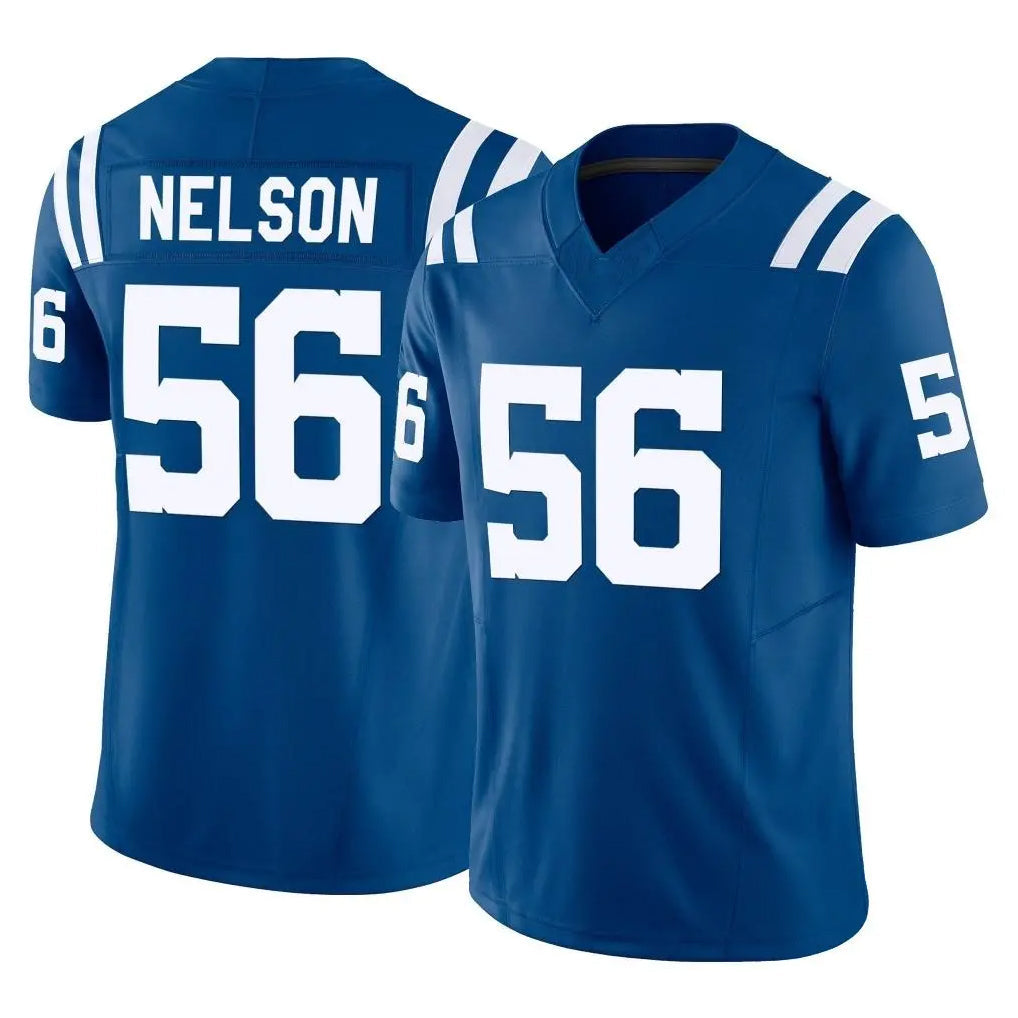 Elroe IN.Colts #56 Quenton Nelson Player Royal Limited Vapor F.U.S.E. Home Game Stitched Jerseys